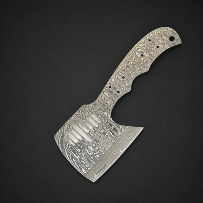 Handmade Damascus Steel Cleaver Knife Blank Blade – HB2