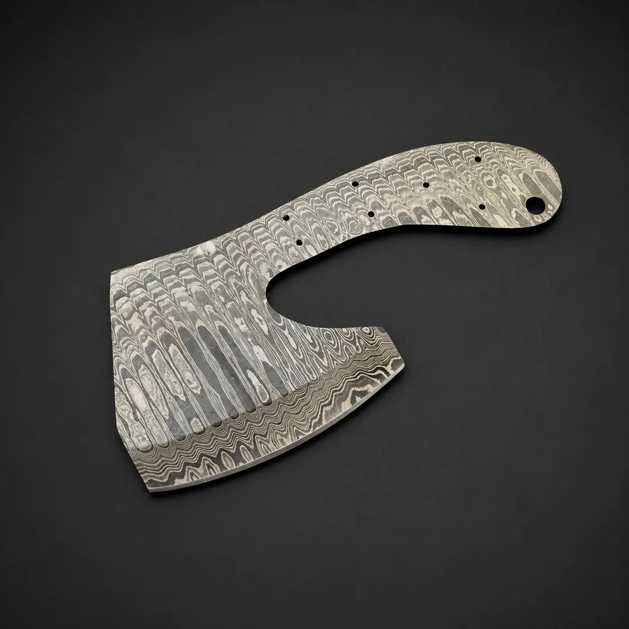 Damascus Steel Meat Cleaver | Bushcraft Knife Blank Blade – HB21