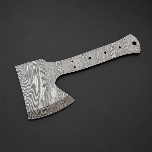 Handmade Damascus Steel Cleaver | Hatchet Blank Blade – HB6