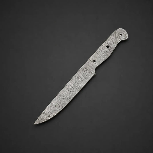 Handmade Damascus Kitchen Steak Knife Blank – K10