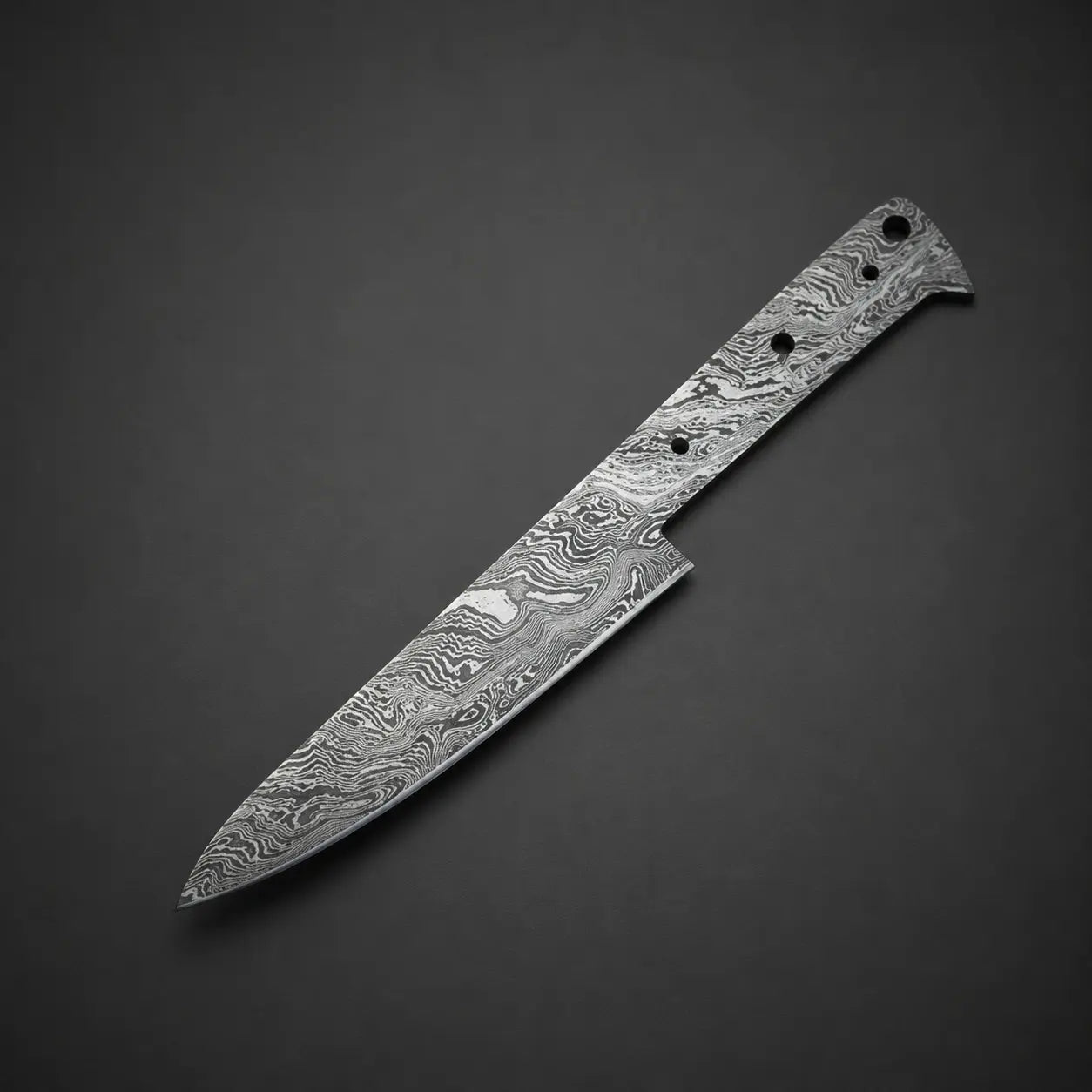 Handmade Damascus Steel Utility Knife Blank Blade – K11