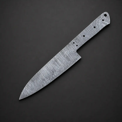 Hand Forged Damascus Steel Chef Knife Blank – K17