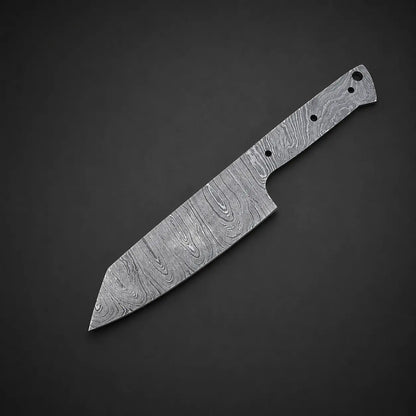 Damascus Steel Chef Slicer Knife Blank Blade – K18