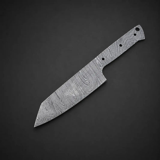 Damascus Steel Chef Slicer Knife Blank Blade – K18