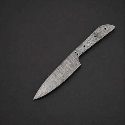 Damascus Steel Utility Knife Blade Blank – K7