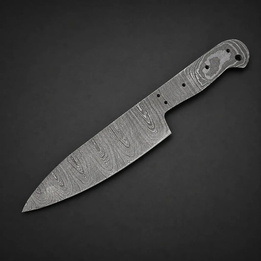 Damascus Steel Chef Knife Blank Blade – K15