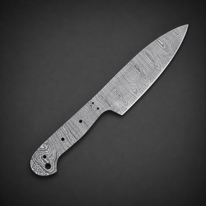 Handmade Damascus Steel Chef Knife Blank Blade – K6