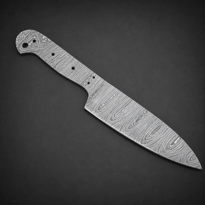 Handmade Damascus Steel Chef Knife Blank Blade – K6