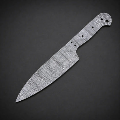 Handmade Damascus Steel Chef Knife Blank Blade – K6