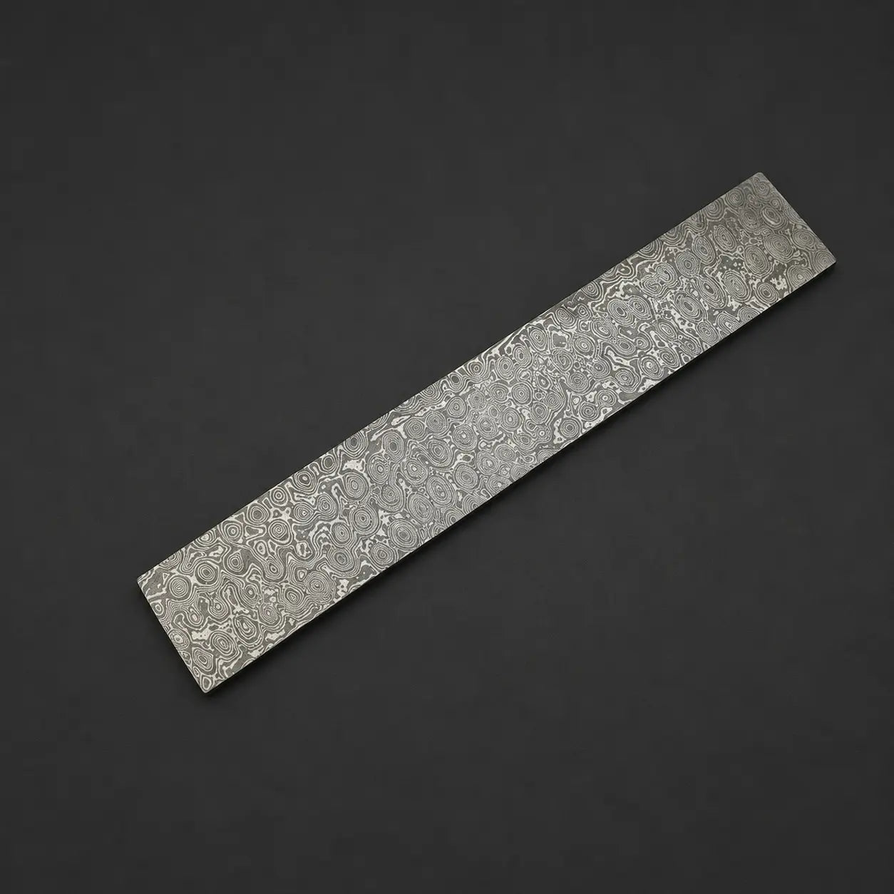 Damascus Steel Billet Hand Forged Strip | Pattern Raindrop