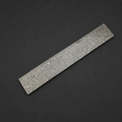 Damascus Steel Billet Hand Forged Strip | Pattern Raindrop