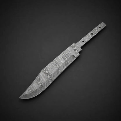 Handmade Damascus Steel Bowie Knife Blank Blade – SD3