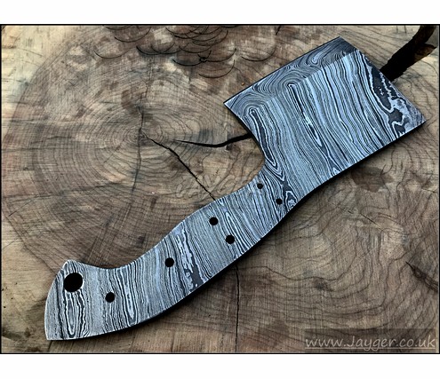 Damascus Steel Cleaver Knife Blank Blade - Blades & Blanks